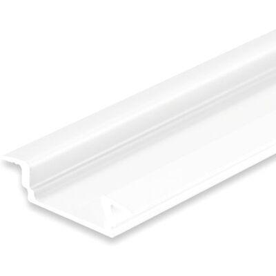 Isoled Led Einbauprofil Dive12 Flat Aluminium Pulverbeschichtet Weiß Ral 9010, 200cm Isoled Led Einbauprofil Dive12 Flat Aluminium Pulverbeschichtet Weiß Ral 9010, 200cm