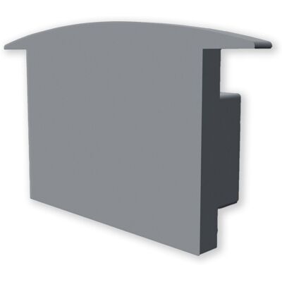 Isoled Endkappe Ec227 Für Profil Maxi-Eb V2, Grau, Gerade, 1 Stk Isoled Endkappe Ec227 Für Profil Maxi-Eb V2, Grau, Gerade, 1 Stk