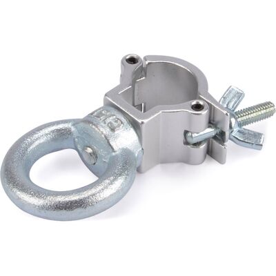 Riggatec Halbschelle - Halfcoupler Klein Silber Bis 10 Kg (20 Mm) Mit Öse Riggatec Halbschelle - Halfcoupler Klein Silber Bis 10 Kg (20 Mm) Mit Öse