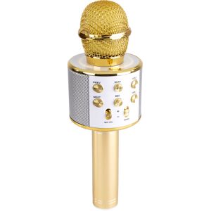 Max Km01 Karaoke-Mikrofon Mit Eingebauten Lautsprechern Bt/mp3 Gold