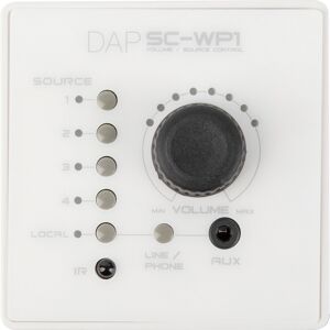 DAP Audio Sc-Wp1 Wand-Bedienfeld Für Sc-5.2 Signalwahlschalter - Weiß