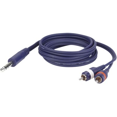 DAP Audio Fl35 – Stereo-Klinkenstecker Auf 2 Cinch-Stecker L/r, 3 M DAP Audio Fl35 – Stereo-Klinkenstecker Auf 2 Cinch-Stecker L/r, 3 M