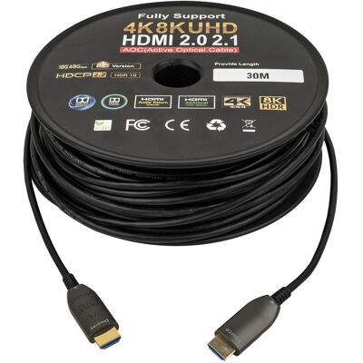 DAP Audio Hdmi 2.1 Aoc 8k Glasfaserkabel 30 M – Vergoldet DAP Audio Hdmi 2.1 Aoc 8k Glasfaserkabel 30 M – Vergoldet