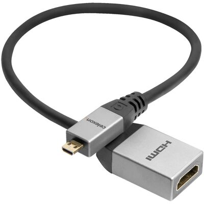Celexon Micro Hdmi Auf Hdmi M/f Adapter Mit Ethernet - 2.0a/b 4k 0,25m - Professional Line Celexon Micro Hdmi Auf Hdmi M/f Adapter Mit Ethernet - 2.0a/b 4k 0,25m - Professional Line