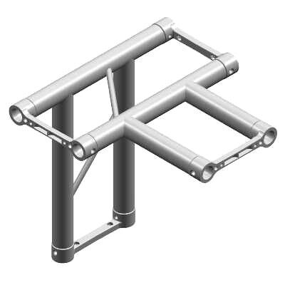 Litec FX25 4-Wege Ecke T-Stück - Aluminium Traversen Litec FX25 4-Wege Ecke T-Stück - Aluminium Traversen