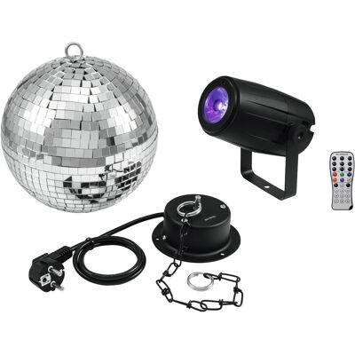 EuroLite Set Spiegelkugel 20cm mit Motor + LED PST-5 QCL Spot sw -B-Stock- - Sale% Lichteffekte EuroLite Set Spiegelkugel 20cm mit Motor + LED PST-5 QCL Spot sw -B-Stock- - Sale% Lichteffekte