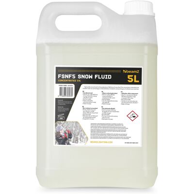 Beamz Fsnf5 Schnee-Fluid 5l Konzentrat 5% Beamz Fsnf5 Schnee-Fluid 5l Konzentrat 5%