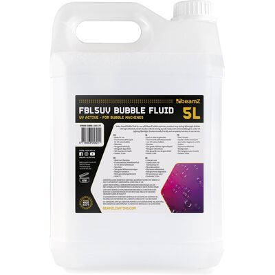 Beamz Fbl5uv Seifenblasenflüssigkeit 5l Uv-Aktiv Beamz Fbl5uv Seifenblasenflüssigkeit 5l Uv-Aktiv