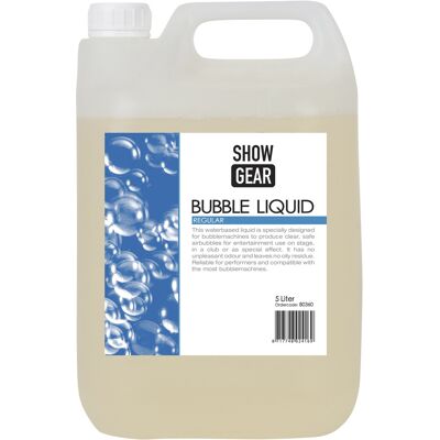 Showgear Bubble Liquid 5 Liter - Seifenblasenflüssigkeit Showgear Bubble Liquid 5 Liter - Seifenblasenflüssigkeit