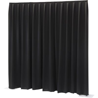 Wentex P&d Vorhang Molton 300 G/m² Schwarz - 400 X 250 Cm (B X H) - Plissiert Wentex P&d Vorhang Molton 300 G/m² Schwarz - 400 X 250 Cm (B X H) - Plissiert