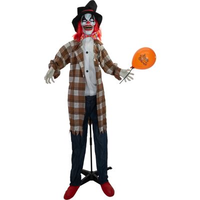 Europalms Halloween Figur Clown Hatty, Animiert, 185cm Europalms Halloween Figur Clown Hatty, Animiert, 185cm