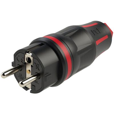 PCE Gummischuko-Stecker - IP54, 16A, Schwarz - Stecker PCE Gummischuko-Stecker - IP54, 16A, Schwarz - Stecker