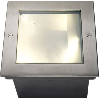 SLV DASAR 255 Edelstahl Außen-Einbaulicht - Quadrat, IP67, 34W, 3000K SLV DASAR 255 Edelstahl Außen-Einbaulicht - Quadrat, IP67, 34W, 3000K