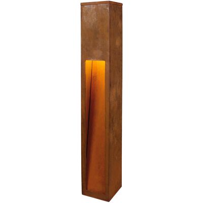 SLV RUSTY SLOT 80 - Außen Stehleuchte - Roststahl, 12x12x80cm SLV RUSTY SLOT 80 - Außen Stehleuchte - Roststahl, 12x12x80cm