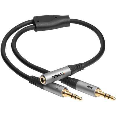 Celexon - 2x 3,5mm Stereo - 0,25m - Audioadapter-Kabel Celexon - 2x 3,5mm Stereo - 0,25m - Audioadapter-Kabel