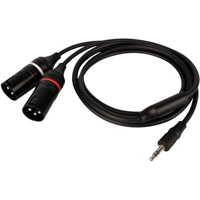 DAP Audio Fl120 – Stereo-Miniklinkenstecker (Stecker) Auf 2 Xlr/m 3p, 0,75 M, 75 Cm DAP Audio Fl120 – Stereo-Miniklinkenstecker (Stecker) Auf 2 Xlr/m 3p, 0,75 M, 75 Cm