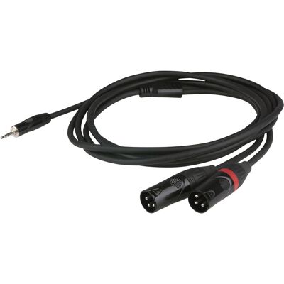 DAP Audio Flx46 – Stereo-Miniklinkenstecker Auf 2 X Xlr/m 3p, 3 M – Versenkter Stecker DAP Audio Flx46 – Stereo-Miniklinkenstecker Auf 2 X Xlr/m 3p, 3 M – Versenkter Stecker