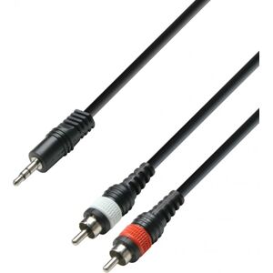 Adam Hall Cables K3 Ywcc 0100 Audiokabel 3,5 Mm Klinke Stereo Auf 2 X Cinc