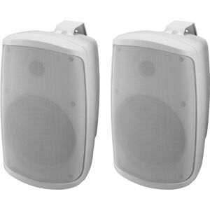 MONACOR Wall-06set/ws Aktives 2-Wege-Stereo-Lautsprecherboxen-System, 2 X 30 W, 16 Cm