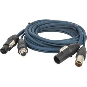 DAP Audio Fp-16 Hybrid Cable - Powercon True1 & 5-Pin Xlr Ip - Dmx / Power Dmx & Strom - 3 M