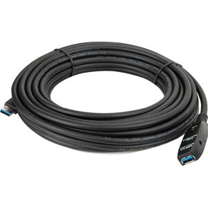 DAP Audio Usb 3.0 Active Extension Cable Black, Male - Female 10 M, Schwarz, Männlich - Weiblich