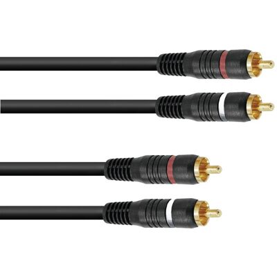 Omnitronic Cinch Kabel 2x2 0,6m Omnitronic Cinch Kabel 2x2 0,6m