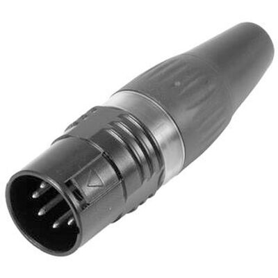 HICON HI-X5CM-BLK Schwarzer 5-poliger XLR-Stecker - XLR Verbindung HICON HI-X5CM-BLK Schwarzer 5-poliger XLR-Stecker - XLR Verbindung