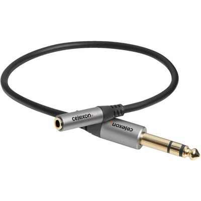 Celexon Audio Adapter - 6,3mm auf 3,5mm Stereo - 0,25m Celexon Audio Adapter - 6,3mm auf 3,5mm Stereo - 0,25m