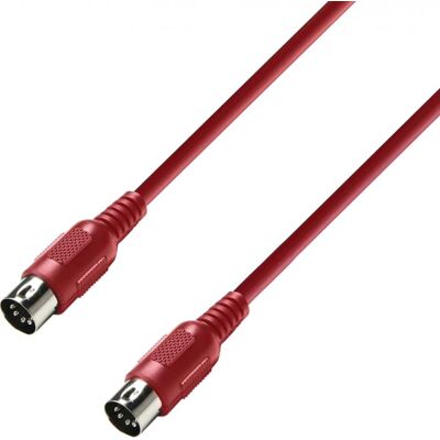 Adam Hall Cables K3 Midi 0075 Red Midi Kabel 0,75 M Rot Adam Hall Cables K3 Midi 0075 Red Midi Kabel 0,75 M Rot