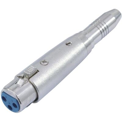 Omnitronic 30226550 XLR Adapter - XLR zu 6,3mm Mono-Klinke - Silber Omnitronic 30226550 XLR Adapter - XLR zu 6,3mm Mono-Klinke - Silber