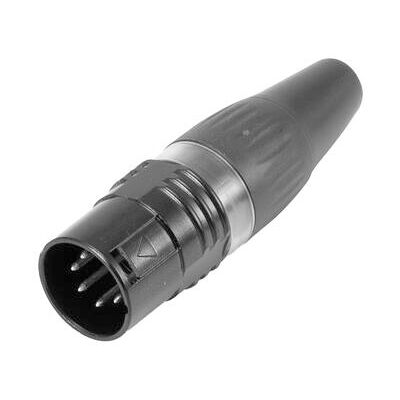 HICON HI-X5CM-BLK Schwarzer 5-poliger XLR-Stecker - XLR Verbindung HICON HI-X5CM-BLK Schwarzer 5-poliger XLR-Stecker - XLR Verbindung