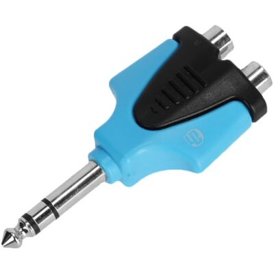 Adam Hall Connectors AY RF2 JM3 Blu Line Y-Adapter - Y-Adapter 2 RCA Female 1 Klinke TRS Adam Hall Connectors AY RF2 JM3 Blu Line Y-Adapter - Y-Adapter 2 RCA Female 1 Klinke TRS