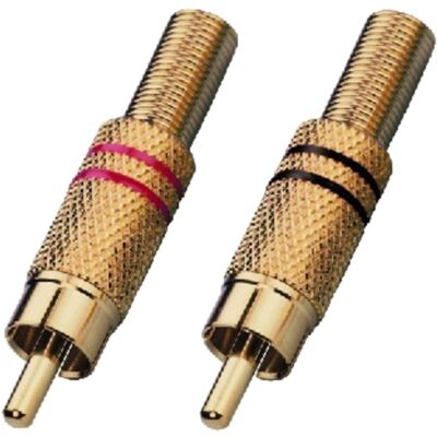 MONACOR T-708GLC Gold RCA Stecker - Audio Verbindung MONACOR T-708GLC Gold RCA Stecker - Audio Verbindung