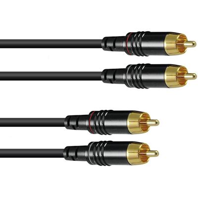 Sommer Cable Cinch Kabel 2x2 1m Sw Hicon Sommer Cable Cinch Kabel 2x2 1m Sw Hicon