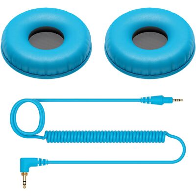 Pioneer Dj Hc-Cp08-L Zubehörpaket 2x Ohrpolster Und 1x Kabel, Blau Pioneer Dj Hc-Cp08-L Zubehörpaket 2x Ohrpolster Und 1x Kabel, Blau