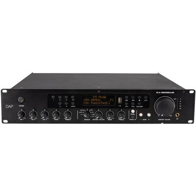 DAP Audio Za-9120dab 120 W 100 V 2-Zonen-Mischverstärker DAP Audio Za-9120dab 120 W 100 V 2-Zonen-Mischverstärker