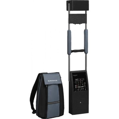 MONACOR Tragbares Wireless PA-System - 70W Verstärker, Bluetooth, Mikrofon MONACOR Tragbares Wireless PA-System - 70W Verstärker, Bluetooth, Mikrofon