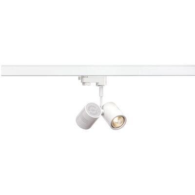 Slv Bima Ii Leuchtenkopf, Weiss, Gu10, 2x50w Max., Inkl. 3p.-Adapter - Leuchten Mit 3 Phasen Adapter 230v Slv Bima Ii Leuchtenkopf, Weiss, Gu10, 2x50w Max., Inkl. 3p.-Adapter - Leuchten Mit 3 Phasen Adapter 230v