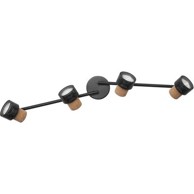 Ledvance - DECOR SPOT KORK SCHWARZ 4x3.4W 927 DIM - LED Wandleuchte & Deckenleuchte Ledvance - DECOR SPOT KORK SCHWARZ 4x3.4W 927 DIM - LED Wandleuchte & Deckenleuchte