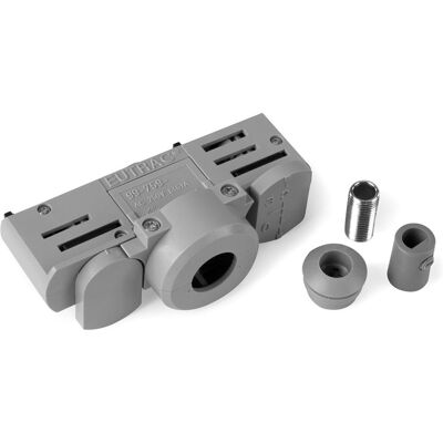 SLV Eutrac 3-Phasen Stromschienenadapter, Grau Inkl. Montagezubehör SLV Eutrac 3-Phasen Stromschienenadapter, Grau Inkl. Montagezubehör
