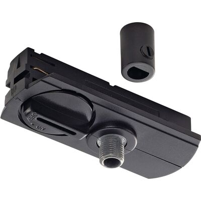 Slv 1-Phasen Pendelleuchtenadapter, Schwarz - 1 Phasen Stromschienen 230v Slv 1-Phasen Pendelleuchtenadapter, Schwarz - 1 Phasen Stromschienen 230v