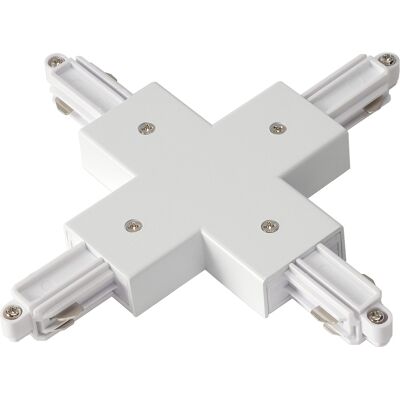 SLV X-Verbinder für 1-Phasen-HV-Schiene, Weiß - Zubehör SLV X-Verbinder für 1-Phasen-HV-Schiene, Weiß - Zubehör