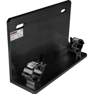 Riggatec - Wandkonsole Slimline 100 Mm Für 290 Mm Traversen Bis 640/320 Kg Ral9005 - Schwarz - Seide