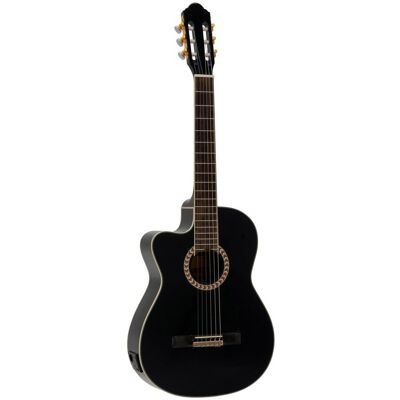 Dimavery Cn-600l Klassikgitarre, Schwarz Dimavery Cn-600l Klassikgitarre, Schwarz