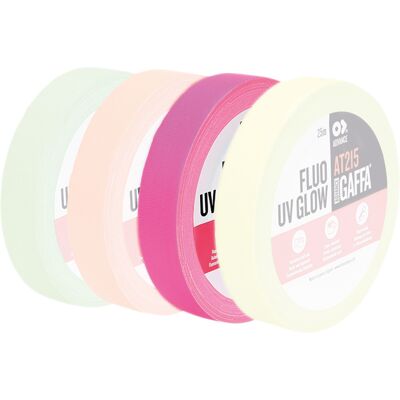 Advance Tapes At215 Fluoreszierendes Gaffa-Klebeband Rosa Rosa – 19 Mm – 25 M Advance Tapes At215 Fluoreszierendes Gaffa-Klebeband Rosa Rosa – 19 Mm – 25 M
