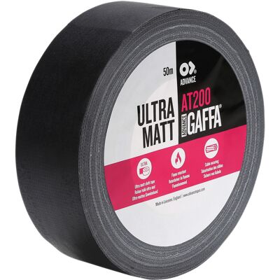 Advance Tapes At200 Ultra Matt Cloth Tape Advance Gaffa® Ultra-Mattes Schwarzes Gaffer-Klebeband Advance Tapes At200 Ultra Matt Cloth Tape Advance Gaffa® Ultra-Mattes Schwarzes Gaffer-Klebeband