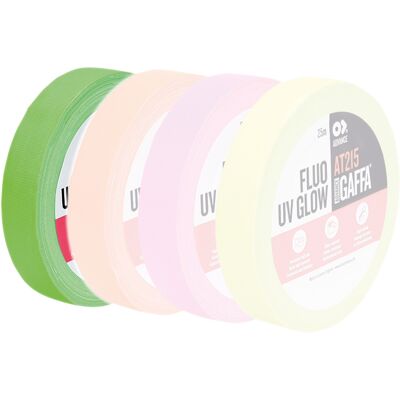 Advance Tapes At215 Fluoreszierendes Gaffa-Klebeband Grün Grün – 19 Mm – 25 M Advance Tapes At215 Fluoreszierendes Gaffa-Klebeband Grün Grün – 19 Mm – 25 M