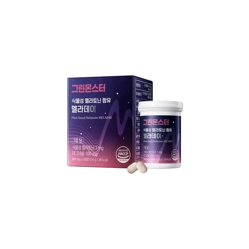 GREEN MONSTER Plant-based Melatonin Meladay 450mg x 28 Tablets