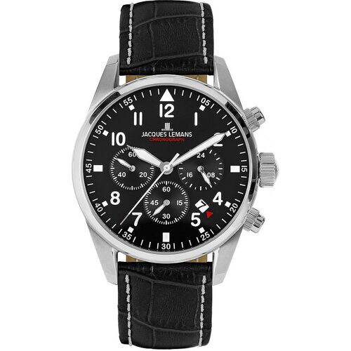 Jacques Lemans Chronograph Barcelona 42-2A Edelstahl