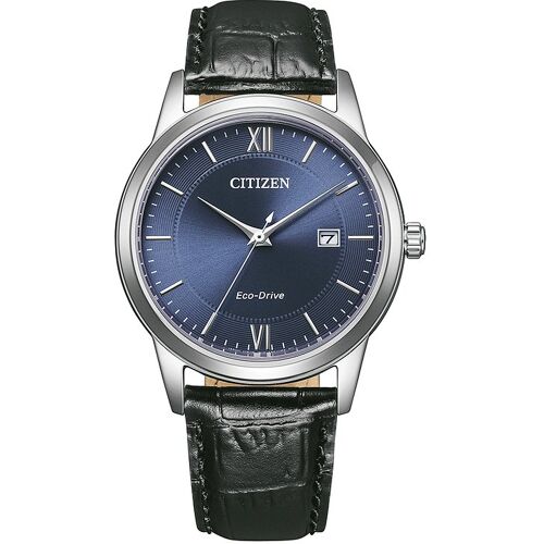 Citizen Herrenuhr Leder Eco-Drive AW1780-17L Edelstahl